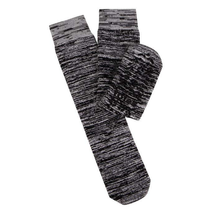 totes toasties® Mens Recycled Thermal Brushed Original Slipper Socks Black Marl Extra Image 2